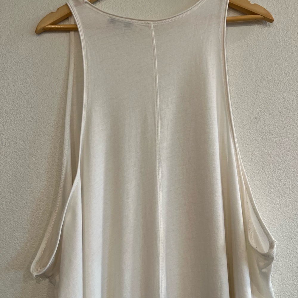 Madewell Softfade Cotton Cover-up Tank Dress Ivory - Picture 6 of 7